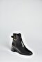 V518978109 Black Thick Low Heeled Women's Boots - 6