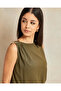 Women Olive Embellished Top - 4