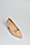 V250521108 Patent Leather Thick Heeled Pointed Toe Women's Shoes - 6