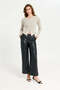 Women Beige Neck Detail Top - 2