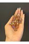 1 cm 25 Pieces Crystal Plastic Cube Jewelry Beads Brown - 3