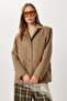 Regular Cut Faux Suede Blazer Jacket Lrg0055 Vi̇zon - 2