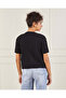 Women Black Cable Knit Button Down Top - 3