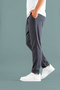 Herren Jogginghose aus Baumwolle mit elastischem Bund, schmal geschnitten, Basic-Stil - 5