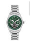 Men's Automatic Watch (No Battery),Functional,Green-Silver,Case Band Steel,5 Atm, in Stylish Box - 2