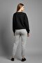 Women's Happy Bunny Printed 100% Cotton 3 Thread Non-Brushed Sweatshirt - Crew Neck Basic Top - 4