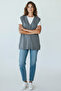 Women's Buttoned Front Thick Winter Short Vest with Pockets - 3