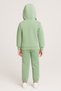 Atabay 420-10-25 Girl's Hooded Zippered Sweatshirt and Bottom Tracksuit Set, Age 1/5 - 5