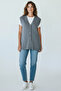 Women's Buttoned Front Thick Winter Short Vest with Pockets - 2