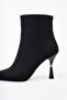 Women's Heeled Suede Boots 9.5 cm Thin Heel Elegant Stylish Modern Design Classic Style Daily Use - 7