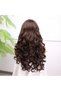 Fiber Synthetic Wavy Tulle Wig with Auburn Baby Hair - 5