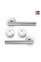 Doorfit Premium Stainless Steel T-bar Lever Rose Door Handle (Style 1) - 3