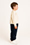 Boy's Navy Blue Inside Sh Fleece-Lined Sweatpants, Ages 5–14, Cotton - 2
