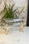 Glamour Antique Detail Glass Serving Dish & Pedestal Serving Dish with Handle - 5