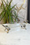 Glamour Antique Detail Glass Serving Dish & Pedestal Serving Dish with Handle