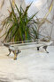 Glamour Antique Detail Glass Serving Dish & Pedestal Serving Dish with Handle - 2