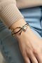 Steel Butterfly Asymmetrical Black Handcuff Bracelet – 18 cm Women's Bracelet |   Non-Tarnish Women's Jewelry - 2