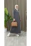 Sports Long Knitted Hijab Dress with Zipper Detail Pocket - 6