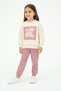 Atabay 266-10-25 Girl's Floral Printed Sweatshirt and Sweatpants Set Age 2/5 - 3