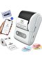 UB Portable Bluetooth Label Maker with 50x60mm Thermal Tape - USB Rechargeable