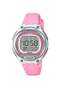 Women's Water Resistant Silicone Digital Wrist Watch LW-203-4AVDF - 35 mm - Pink