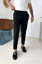 Men's Regular-Fit Premium Quality Old Money Fabric Trousers Black - 5