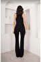 Bt11875054 Flared Black High Waist Comfort L Stretch Fabric Denim Pants Jeans - 3