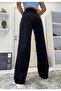 Buggy 90's Black High Waist Lycra Loose Jeans Palazzo Trousers - 3