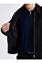 Lcw Vision Black Standard Fit Wool Blend Men's Cashmere Coat - 4