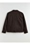 Lcw Vision Brown Shirt Collar Suede Men's Jacket - 7