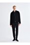 Lcw Vision Black Standard Fit Wool Blend Men's Cashmere Coat - 2
