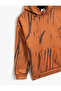 Patterned Hooded Sweatshirt Fleece-Lined - 3