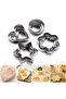 12 Pieces Stainless Steel Cookie Mold Heart, Star, Flower, Round Cake, Biscuit Cookie Mold - 4