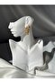 Steel Triple Earrings Gold