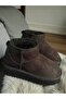 Thick-Soled Women's Suede Fur-Lined High-Heeled Sole Winter Ankle Short Boots - 8