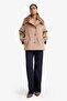 Detachable Faux Fur Collar Regular Fit Buttoned Cashmere Coat (25 Wn) - 2