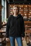 Women's Plush Zippered Hooded Fleece Sweatshirt – Soft Textured Comfortable Oversized Models - 2