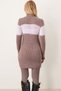 Women's Beige Turtleneck Thessaloniki Knitwear Dress Arm-26K136049 - 3