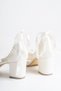 Women's Pearl Bracelet Stone Bow Wedding Bridal Shoes 6 cm - Bridal Luxury - 3