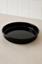 38 cm Black Enamel Round Baking Tray – Durable, Easy to Clean, Healthy Cooking