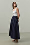 Ribbed Skirt Navy Blue - 5