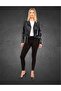 Genuine lambskin women's jacket (black) - 3