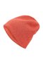 Knitted Fleece Beanie, Orange - 2