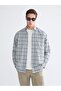 LCWAIKIKI Classic Regular Fit Long Sleeve Plaid Gabardine Men's Shirt