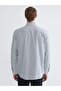 Regular Fit Long Sleeve Striped Men's Shirt - 4