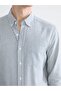 Regular Fit Long Sleeve Striped Men's Shirt - 3