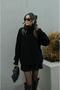 Women's Turtleneck Skirted Knitwear Set - 2