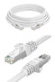 كابل إيثرنت Cat6 بطول 25 مترًا عالي السرعة 1000 ميجابت في الثانية 250 ميجاهرتز كابل شبكة LAN طويل أبيض محمي