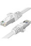 كابل إيثرنت Cat6 بطول 25 مترًا عالي السرعة 1000 ميجابت في الثانية 250 ميجاهرتز كابل شبكة LAN طويل أبيض محمي - 5