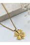 Steel Clover Necklace (60 cm) - 3